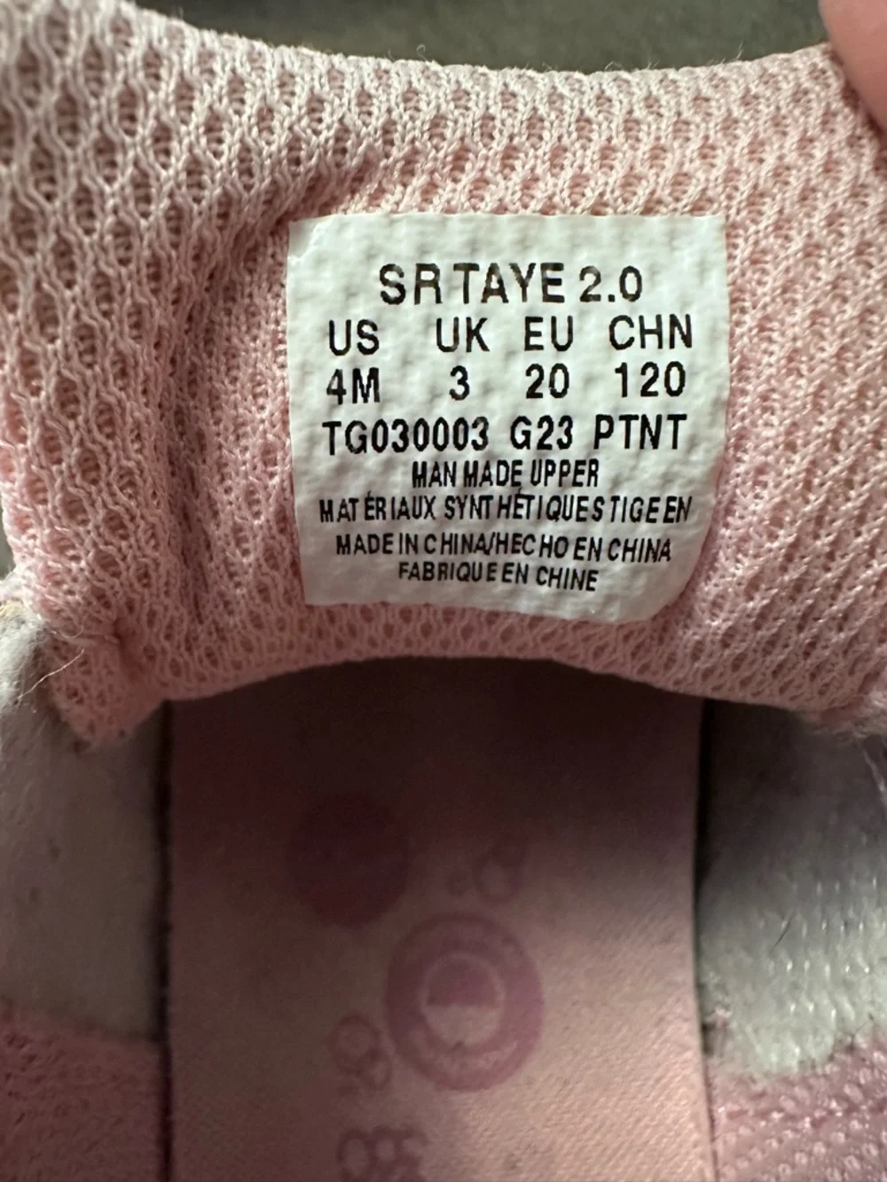 Stride Rite SR Taye 2.0 Pink Baby Sneakers Size 4 Toddler Shoes